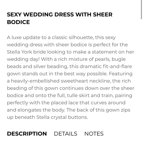 Stella York Sheer Lace and Tulle Wedding Dress - Picture 12 of 15